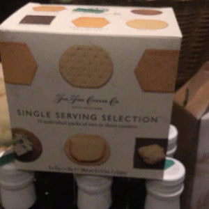 Single serving selection crackers